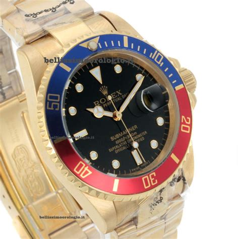 rolex submariner blu rosso prezzo|Rolex sottomarino orologio.